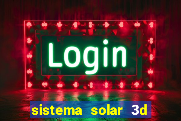 sistema solar 3d em movimento